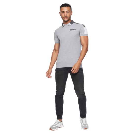 Crosshatch - "Cramsures" Poloshirt für Herren (Grau meliert) - Image 3