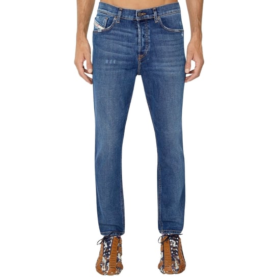 Diesel D-Fining Tapered Fit Denim-Jeans in schlichter blauer Waschung - Image 3