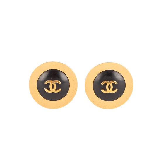 CC Round Clip On Earrings Ohrringe - Image 1
