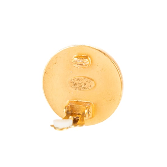 CC Round Clip On Earrings Ohrringe - Image 4