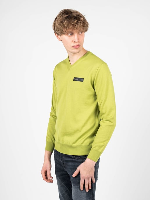 Plein Sport Pullover Merino Herren grün - Image 3