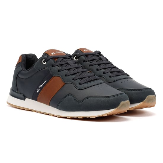 Ben Sherman Owen Retro Herren Braun Sneaker - Image 1