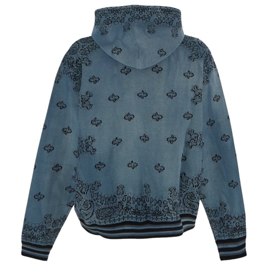 Blauer Kapuzenpullover im Bandana-Basketball-Stil von Amiri - Image 2