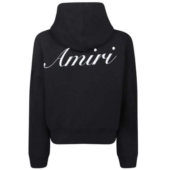 Amiri MA Script Schwarzer Kapuzenpullover - Image 2