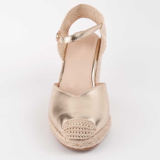 Montevita Espadrille Mit Keilabsatz Balenci4 Gold - Image 3