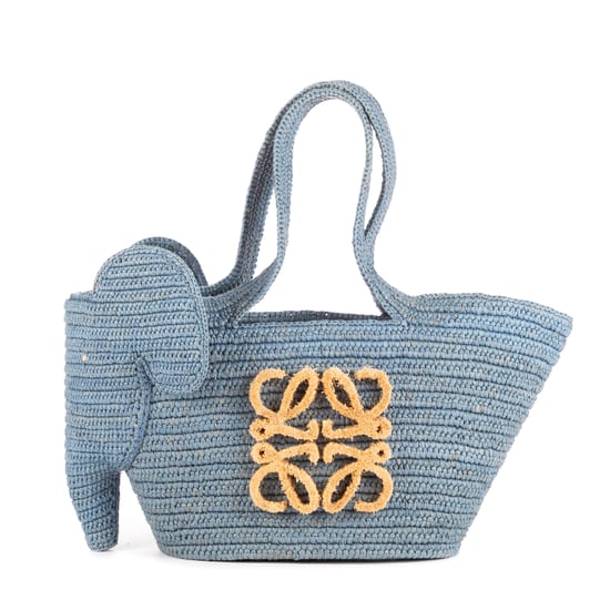 Elephant Raffia Tote Handtasche - Image 1