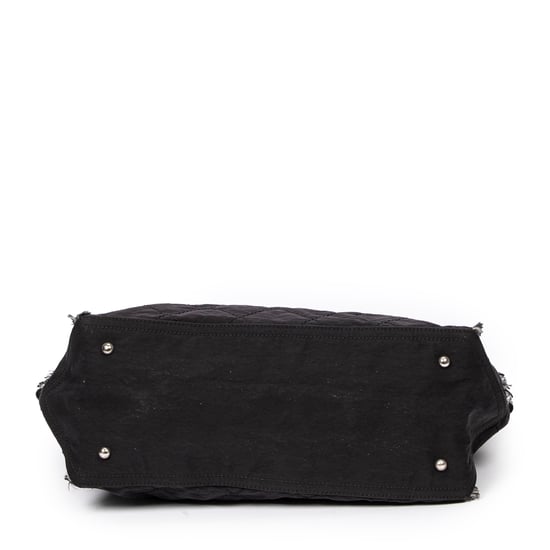 Horizontal Tweed Fringe Chain Tote Umhängetasche - Image 6