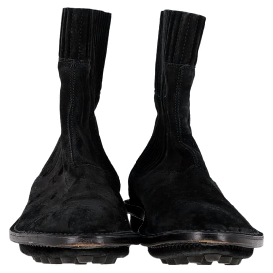 Balenciaga Chelsea-Stiefel aus schwarzem Wildleder - Image 2