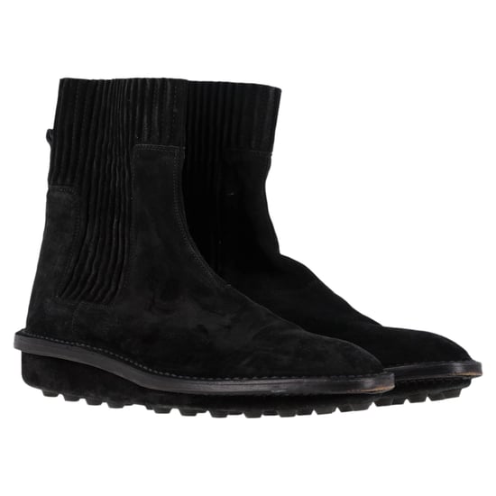 Balenciaga Chelsea-Stiefel aus schwarzem Wildleder - Image 4