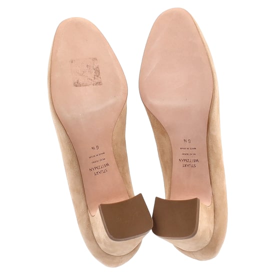 Stuart Weitzman Mary Ann 60 Pumps aus beigem Wildleder - Image 6