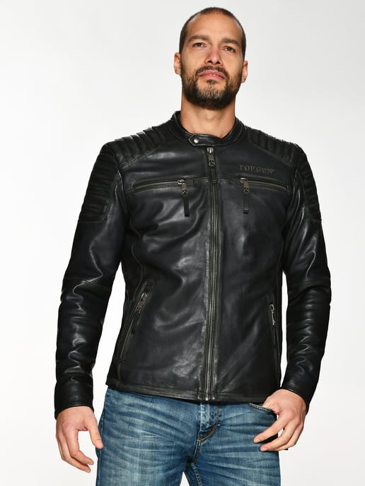 Top Gun Lederjacke TG20193086 - Image 1
