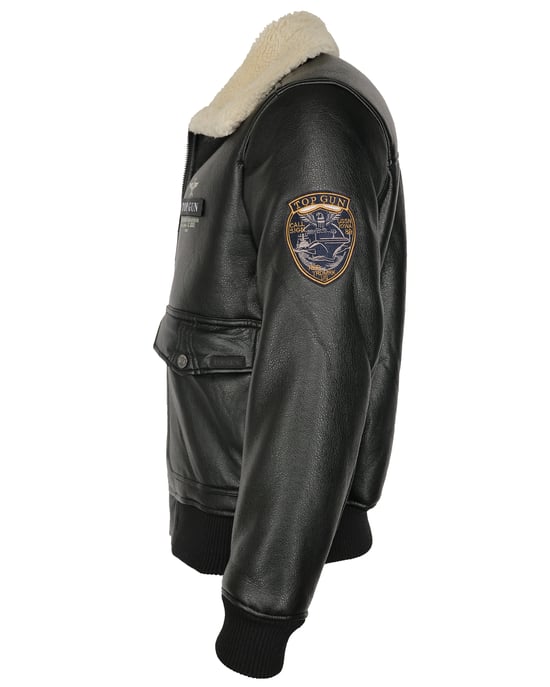 Top Gun Lederimitatjacke TG20213035 mit Kunstfellkragen - Image 3