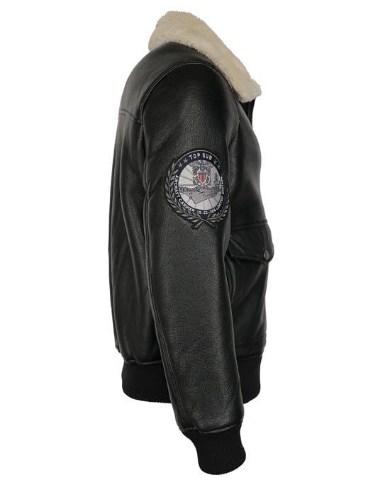 Top Gun Lederimitatjacke TG20213035 mit Kunstfellkragen - Image 4
