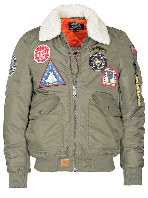 Top Gun Bomberjacke TG23003 mit Kunstfellkragen - Image 1