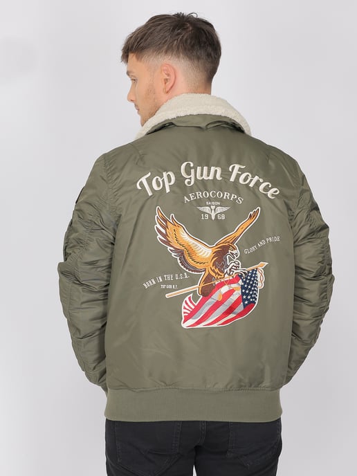 Top Gun Bomberjacke TG23003 mit Kunstfellkragen - Image 4