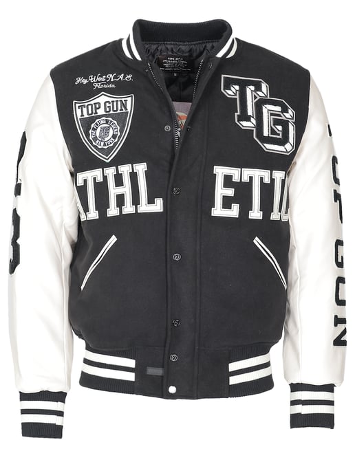Top Gun College Jacke TG23001 im Materialmix - Image 1