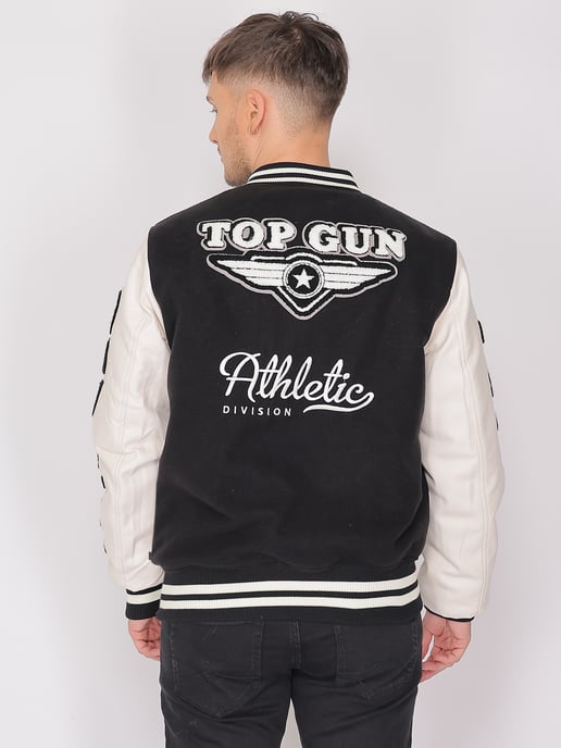 Top Gun College Jacke TG23001 im Materialmix - Image 4