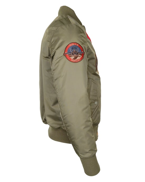 Top Gun Bomberjacke im Pilotenstil mit Patches TG20191053 - Image 4