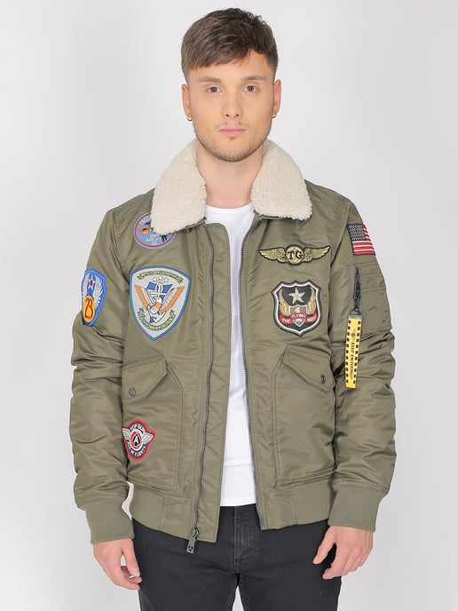 Top Gun Bomberjacke TG23005 mit Kunstfellkragen - Image 2