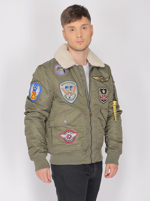 Top Gun Bomberjacke TG23005 mit Kunstfellkragen - Image 3