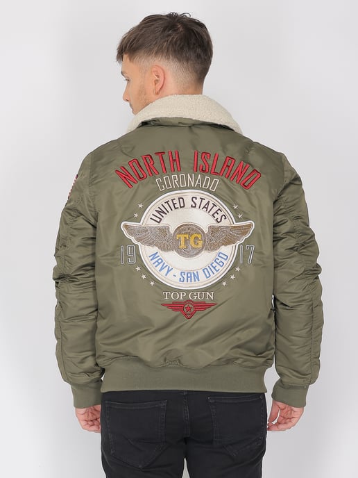 Top Gun Bomberjacke TG23005 mit Kunstfellkragen - Image 4