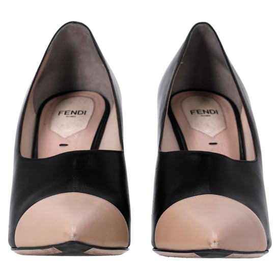 Fendi Spitzpumps aus schwarzem und nude Leder - Image 3
