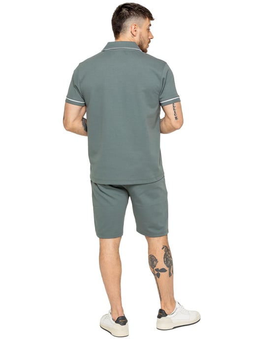 Enzo | Herren Kurzarm-Piping-Hemd - Image 4