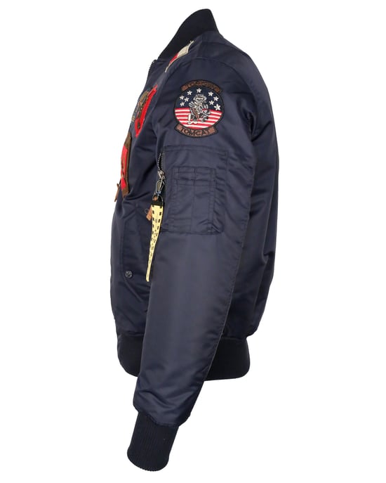 Top Gun Bomberjacke im Pilotenstil mit Patches TG20191053 - Image 3