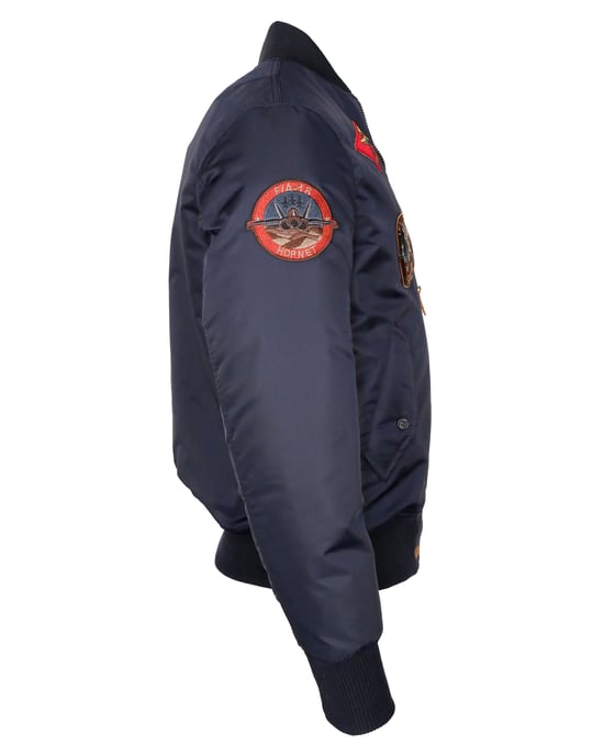 Top Gun Bomberjacke im Pilotenstil mit Patches TG20191053 - Image 4