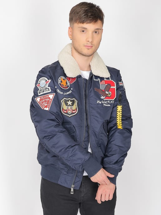 Top Gun Bomberjacke TG23002 mit Kunstfellkragen - Image 2