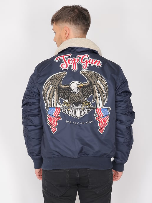 Top Gun Bomberjacke TG23002 mit Kunstfellkragen - Image 4