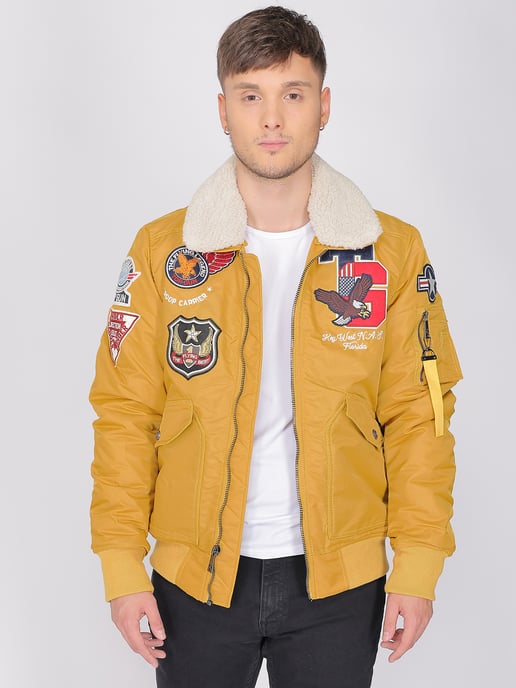 Top Gun Bomberjacke TG23002 mit Kunstfellkragen - Image 2