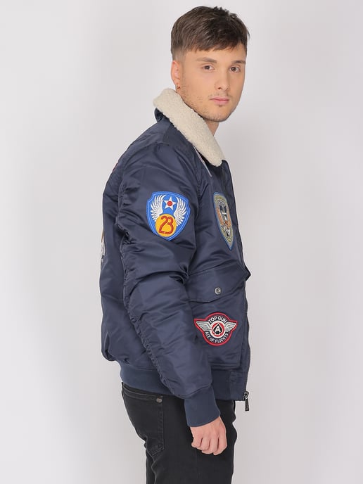 Top Gun Bomberjacke TG23005 mit Kunstfellkragen - Image 3
