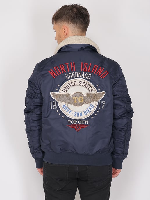 Top Gun Bomberjacke TG23005 mit Kunstfellkragen - Image 4