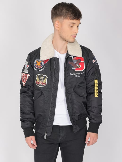 Top Gun Bomberjacke TG23002 mit Kunstfellkragen - Image 3