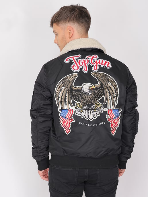 Top Gun Bomberjacke TG23002 mit Kunstfellkragen - Image 4