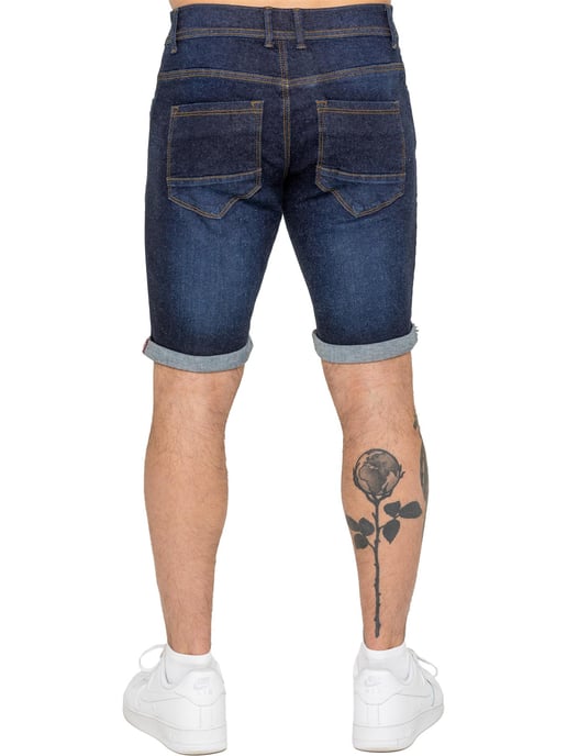 Enzo | Herren Slim Fit Denim Shorts - Image 3