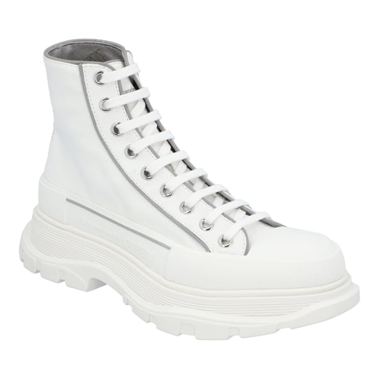 Alexander McQueen Tread Slick Stiefel 'Weiß Grau' - Image 5