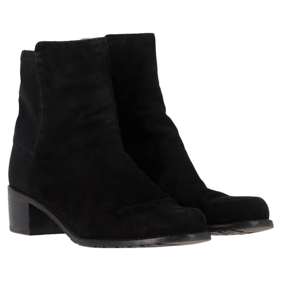 Stuart Weitzman Stiefeletten aus schwarzem Wildleder - Image 4