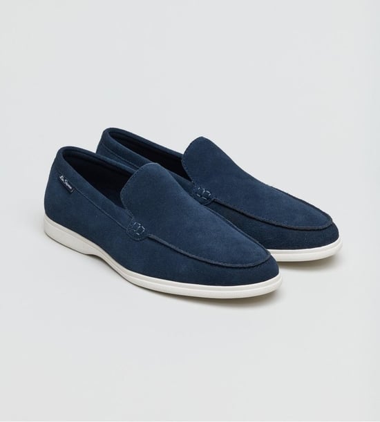 Ben Sherman Amarillo Herren Wildleder Mokassins In Blau - Image 1