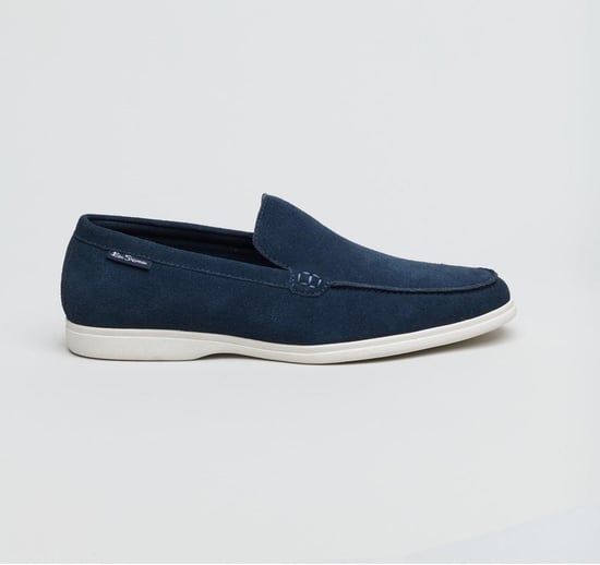 Ben Sherman Amarillo Herren Wildleder Mokassins In Blau - Image 2