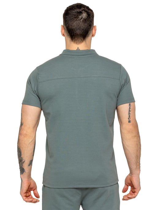 Enzo | Herren Zip Up Polo Shirt - Image 3