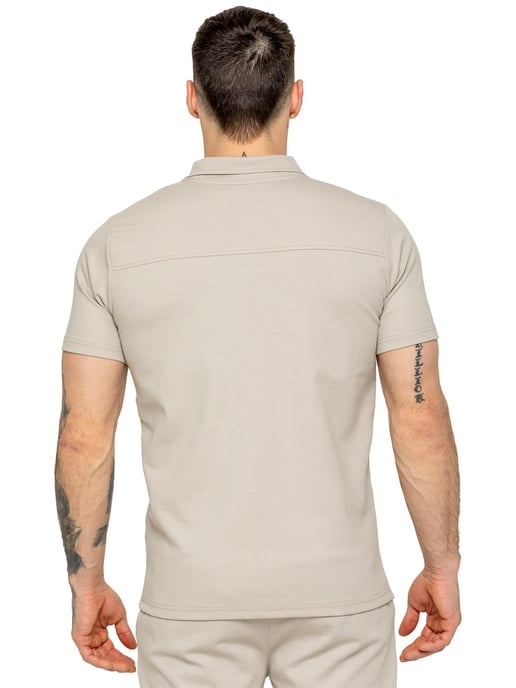 Enzo | Herren Zip Up Polo Shirt - Image 3