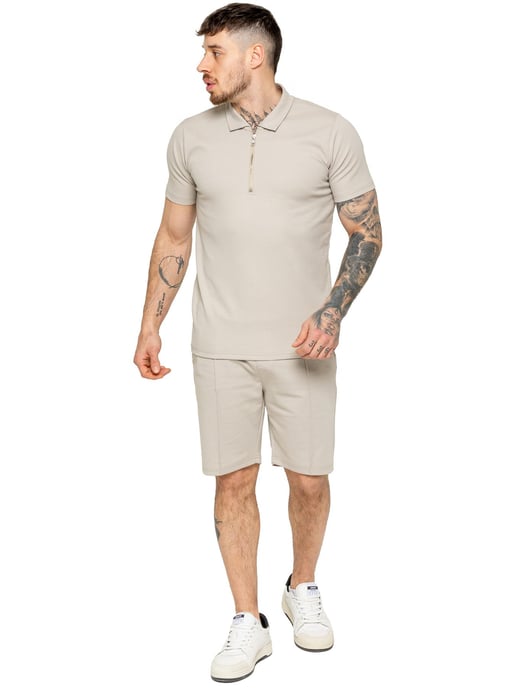 Enzo | Herren Zip Up Polo Shirt - Image 4
