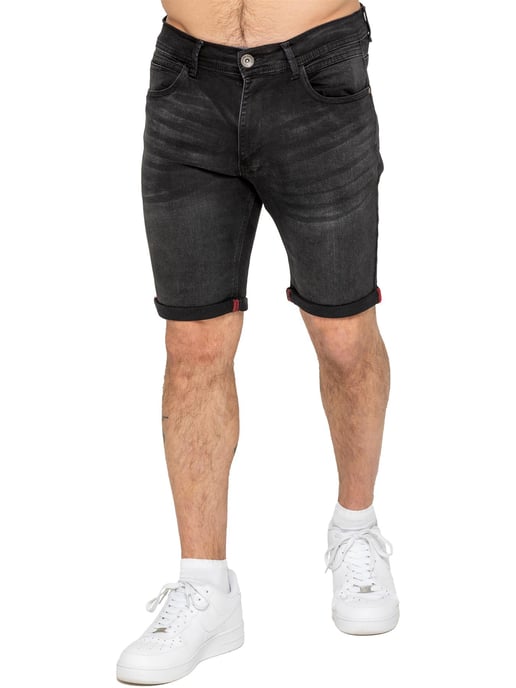 Enzo | Herren Stretch Denim Shorts - Image 1