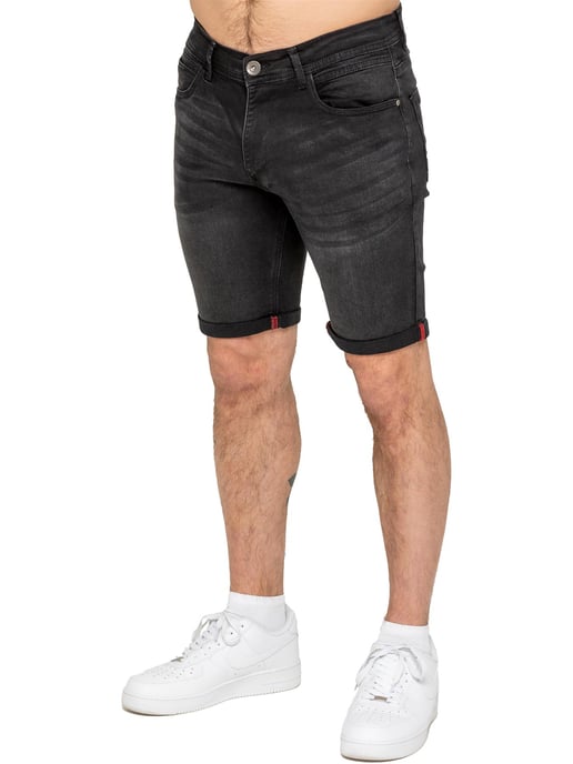Enzo | Herren Stretch Denim Shorts - Image 2