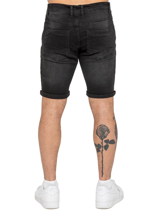 Enzo | Herren Stretch Denim Shorts - Image 3