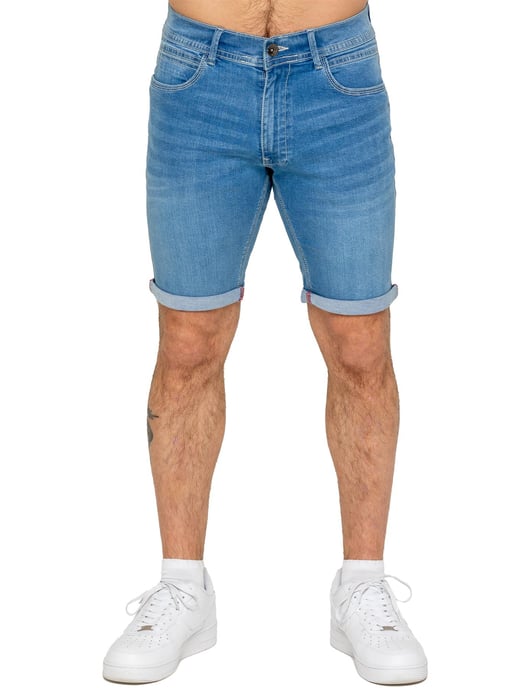 Enzo | Herren Slim Fit Denim Shorts - Image 1