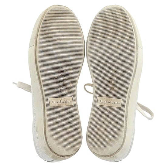 Acne Studios Adriana Low-Top Sneaker aus weißem Leder - Image 6