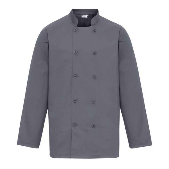 Premier Herren Kochjacke mit langen Ärmeln (Stahl) - Image 1